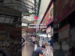 Exploring Gwangjang Market in Seoul, Korea