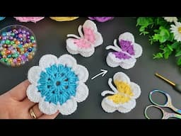 Make MONEY with This SUPER EASY Crochet Mini Butterfly Keychain!🦋Sell and give as a gift.🦋