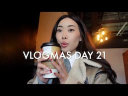 Vlogmas Day 21 | Making Gourmet Hot Chocolate, Holiday Dinner, Daily December Giveaway!