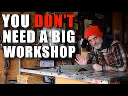 Woodworking Shop Tour in a One Car Garage!