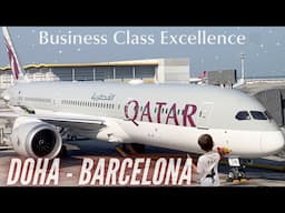 INCREDIBLE Business Class | Doha to Barcelona | Qatar Airways Business Class | Trip Report