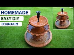 Homemade DIY Terracotta Fountain for Garden