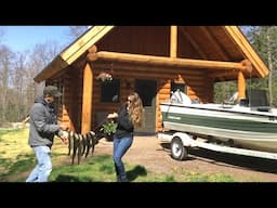 Catching Walleye for our Homestead. OFF GRID FISH FRY for Minnesota Fishing Opener. May 2024