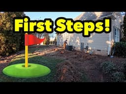 First Steps To Install a Side Yard Putting Green