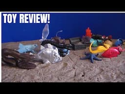 MEGA TOY OCEAN ANIMAL CREATURE TUB TUBE Sand Dig Toy REVIEW! Dragonfish Hatchet Fish Angel Fish!