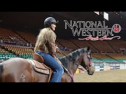 EARLY MORNING PRACTICE AT THE NATIONAL WESTERN RODEO IN DENVER!