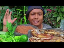 Dikit Aja MUKBANG 1KG IKAN DAN LALAPAN BATANG PEPAYA ANDALAN