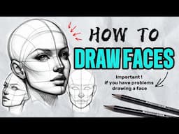 DRAW FACES Like a PRO in 5 Minutes! (FUll Tutorial)