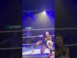 Rhea Ripley entrance at WWE House show - Championship Nia Jax Shayna Baszler Raw Smackdown