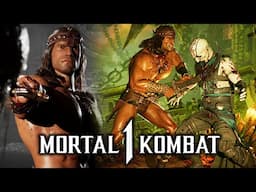 MORTAL KOMBAT 1 - FULL CONAN THE BARBARIAN Gameplay Breakdown!!