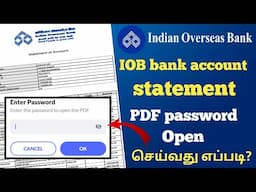 iob bank statement pdf password tamil