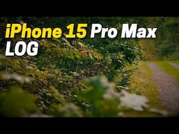 iPhone 15 Pro Max - Cinematic Video Test (Apple Log)