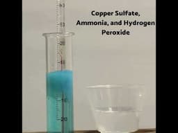 copper sulfate, ammonia, and hydrogen peroxide chemistry Experiment chemical reactions