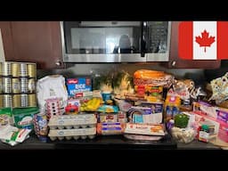 CANADIAN 5 GROCERY ORDERS WITH PRICES.  CHRISTMAS READY! WALMART-SUPERSTORE-M&M FOOD MARKET.