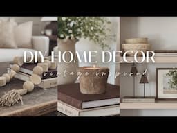 5 DIY Home Decor Ideas 2025 || Paper Mache Bowl, Vintage Mortar, Mortar Candle || Easy & Affordable