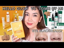 BYE BLACKHEADS AND DARK SPOTS! 🧡 Murang DUPE ni Some by Mi? ft. Hello Glow Blemish Miracle Set 🧡