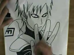 DESENHANDO O  GAARA DO ANIME NARUTO