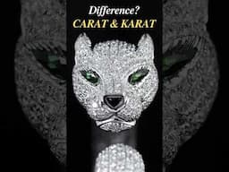 CARAT and KARAT difference #carat #jewellery #diamond