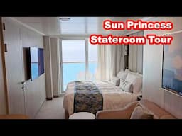 Cabin Tour!! New Sun Princess Cruise Ship 🛳️