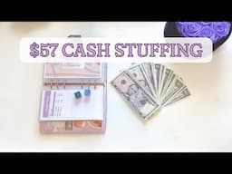 $57 Cash Stuffing | Savings Challenges