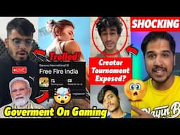 SHOCKING 😰 - FF Creator Tournament Exposed By Big Youtuber 😡, Goverment on Gaming, Desi Gamer 🤯