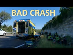 BAD Motorcycle Crash - GSXR 600 Goes Down Hard