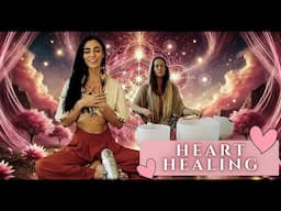 HEART HEALING GUIDED MEDITATION & SOUND BATH | INNER PEACE (LIVE)