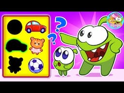 Shadow Match Quest!🤔💚🖤 Learn Colors, Shapes, and More! 🌈🎨 Om Nom Stories by Muffin Socks