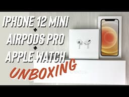 UNBOXING !! iPhone 12 mini + Apple Watch + AirPods Pro (aesthetic)