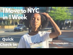 I move to NYC in one week!! + (Hi & Updates)