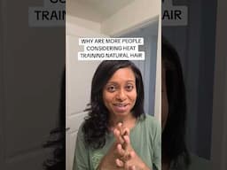 Why are more people embracing heat training for their natural hair? #straightnatural #heattraining