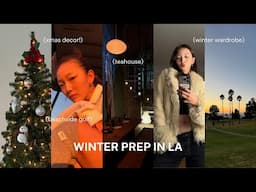 Life in LA: cozy activities, winter wardrobe refresh, xmas prep!🎄