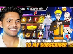 Gifting My Subscriber Most Rare Naruto Bundle Worth 50,000 Diamonds 💎 Free Fire