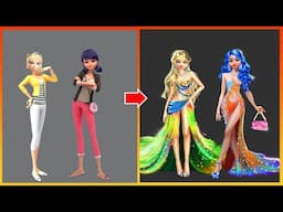 Miraculous Ladybug & Queen Bee GLOW UP Party - Miraculous Transformation