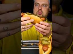 HOT DOG in 3 bites? 🌭😋 #foodchallenge