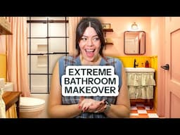 EXTREME renter-friendly bathroom makeover