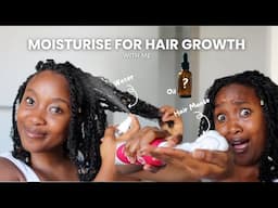 How to Moisturise 4c Hair for Growth  in Protective styling| Growth Retention