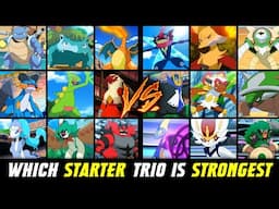 Which Starter Trio is Strongest | Kanto vs Kalos vs Hoenn | Ranking Every Starter Trio in Hindi