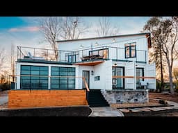 EXPERIENCE the LUXURY of Shipping Container Home by the Lake