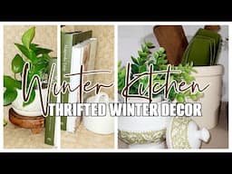 Thrifted Winter Kitchen Decor || Winter Decor Ideas❄️ || Robin Lane Lowe