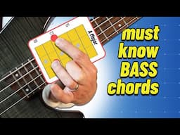 The Must Know BASS CHORD Shapes (Easy to THUNDERCAT Level)