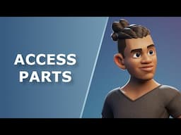 How to access different parts of 3d character in Blender | Blender 4.3 Tutorial