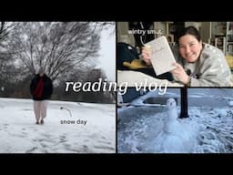 winter-time reads in the snow ☃️🧣📘