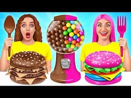 Real Food vs Chocolate Food Challenge | Awesome Kitchen Hacks by Multi DO Fun Challenge