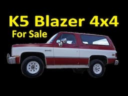 K5 BLAZER / JIMMY GMC CHEVY FOR SALE 4X4 SUV ~ 350 V8 CLASSIC INTERIOR VIDEO REVIEW BUY A TRUCK