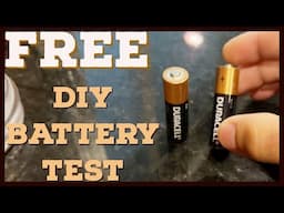 LIFE HACK - DIY BATTERY TESTER - simple and free, no intelligence required