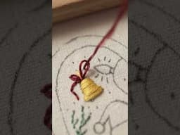 How to stitch the Christmas Bell - Merry Christmas Ornament 🔔 🤍