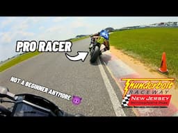 CHASING A PRO RACER! @ NJMP THUNDERBOLT RACEWAY // Z900 & R6