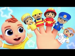 Finger Family Song (Jobs Version) + MORE Nursery Rhymes & Kids Songs | Tinytots