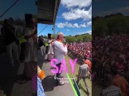 NEW ZEALAND PRIME MINISTER AT ISKKON HOLI FESTIVAL